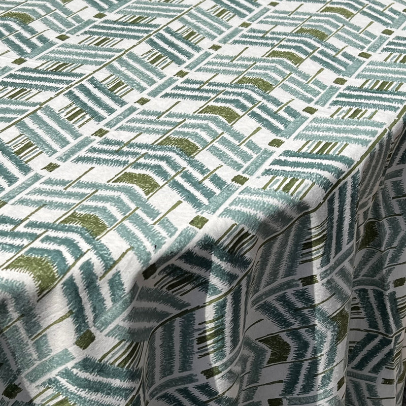 ‘The Ikat’ Tablecloth - Blue Green