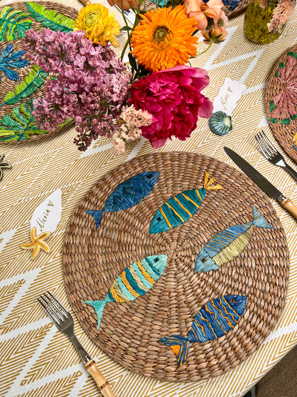 ’The Summer Placemat’ - Blue Fish