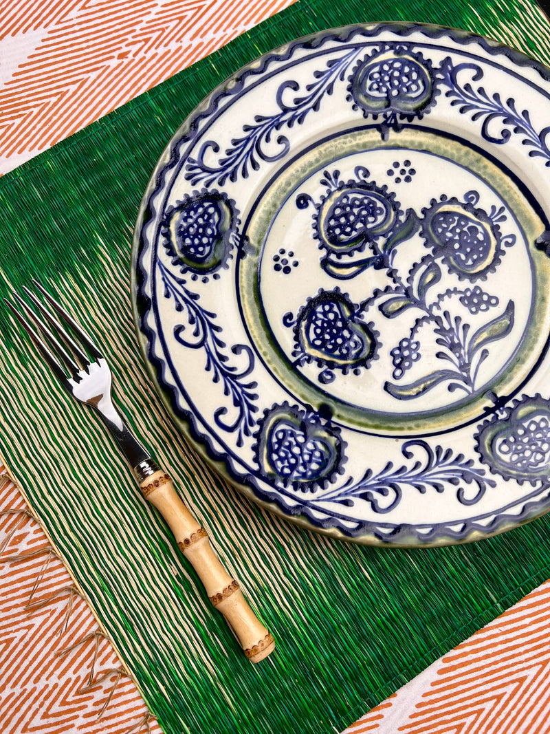 The Rush Placemat - NEW Green Ikat