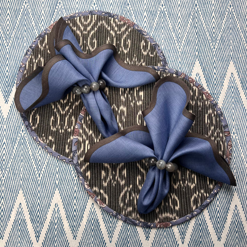 Curated Table Set: Blue & Grey