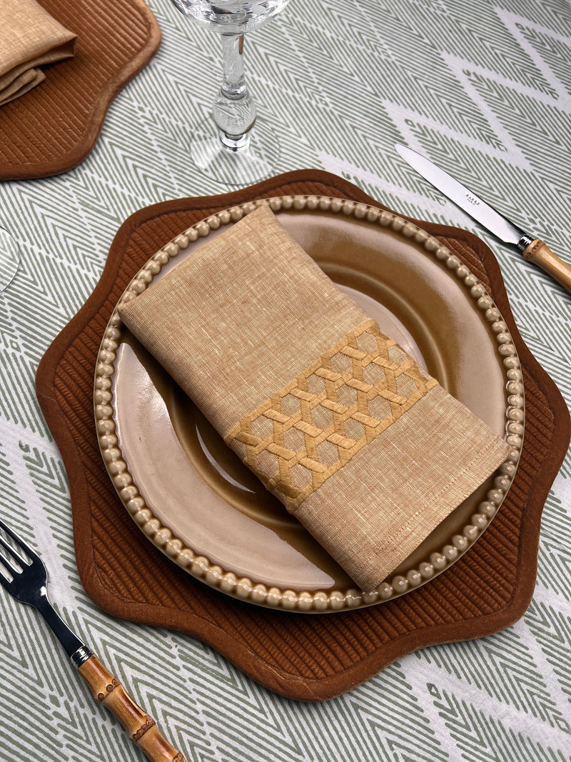 Velvet Scalloped Placemats