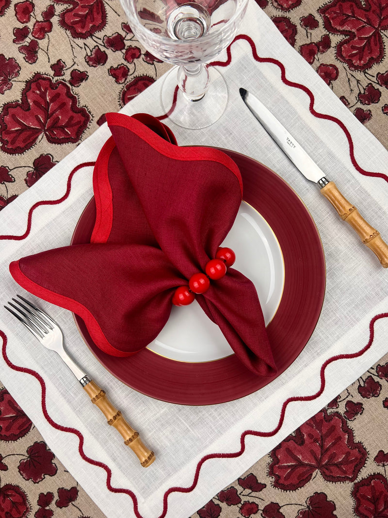 ‘The Squiggle’ Placemat- 100% Linen