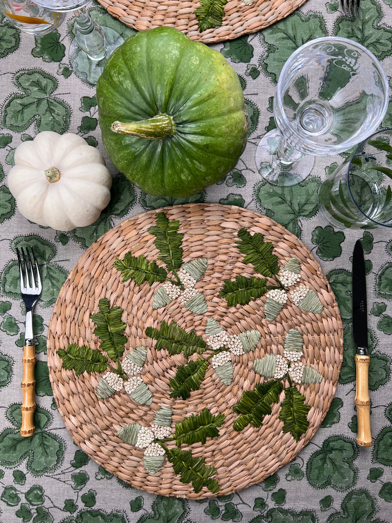 ’The Raffia Placemat’ - Acorn Sprigs