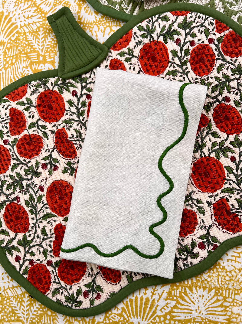 The Pumpkin Placemat - Orange & Sage