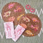 Curated Table Set: Pink Seafood