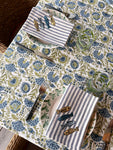 The Floral Tablecloth (Blue & Olive)