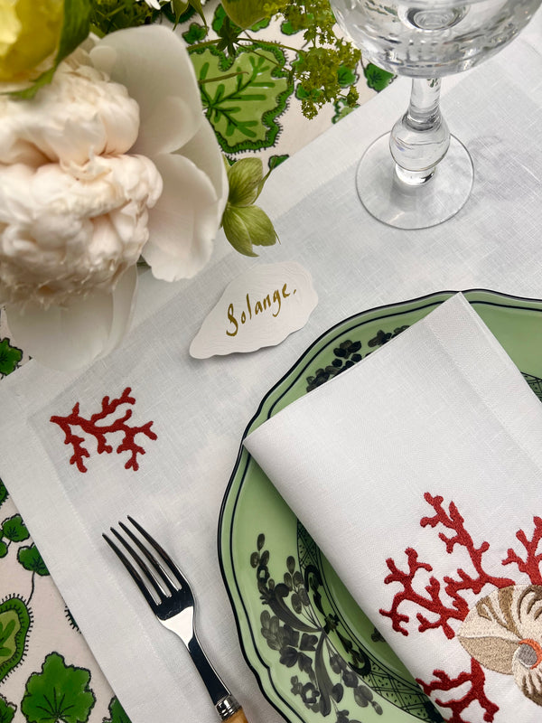 Luxury Place Cards - Oyster (White)