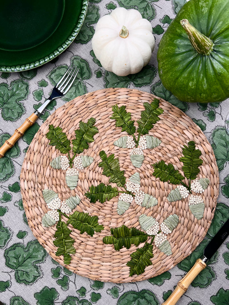 ’The Raffia Placemat’ - Acorn Sprigs