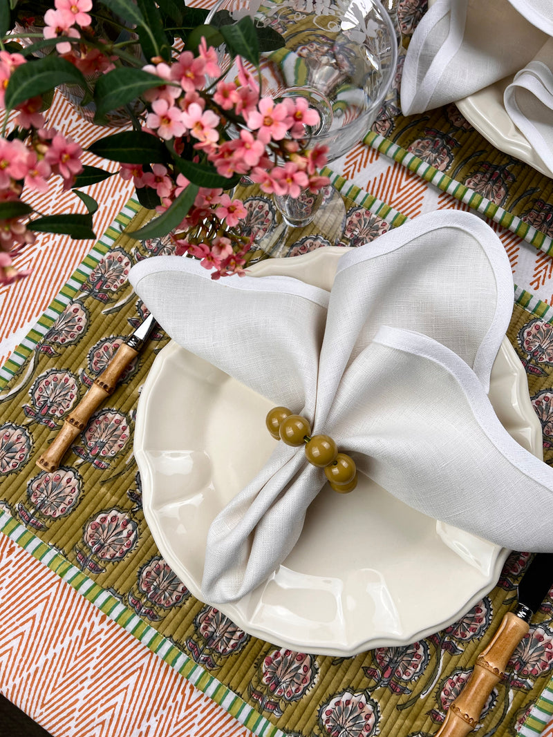 Curated Table Set: Green, blues & Olive