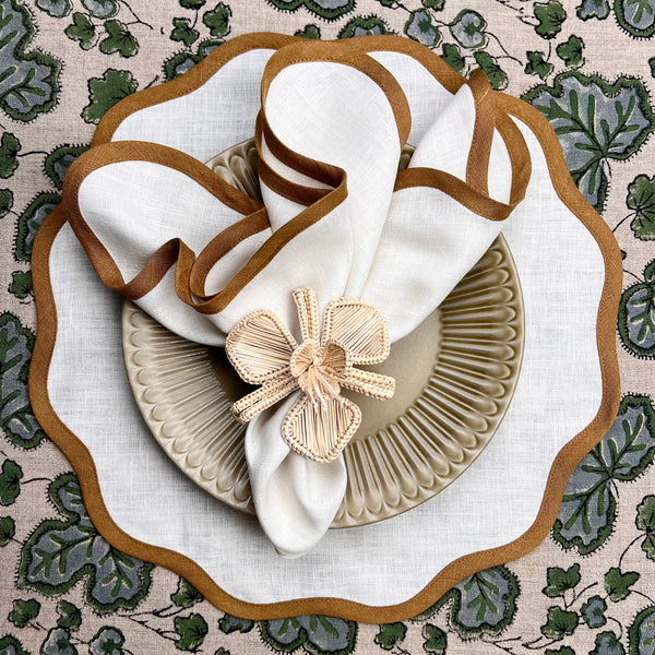 ‘The Scallop Arena’ Placemat - 100% Linen
