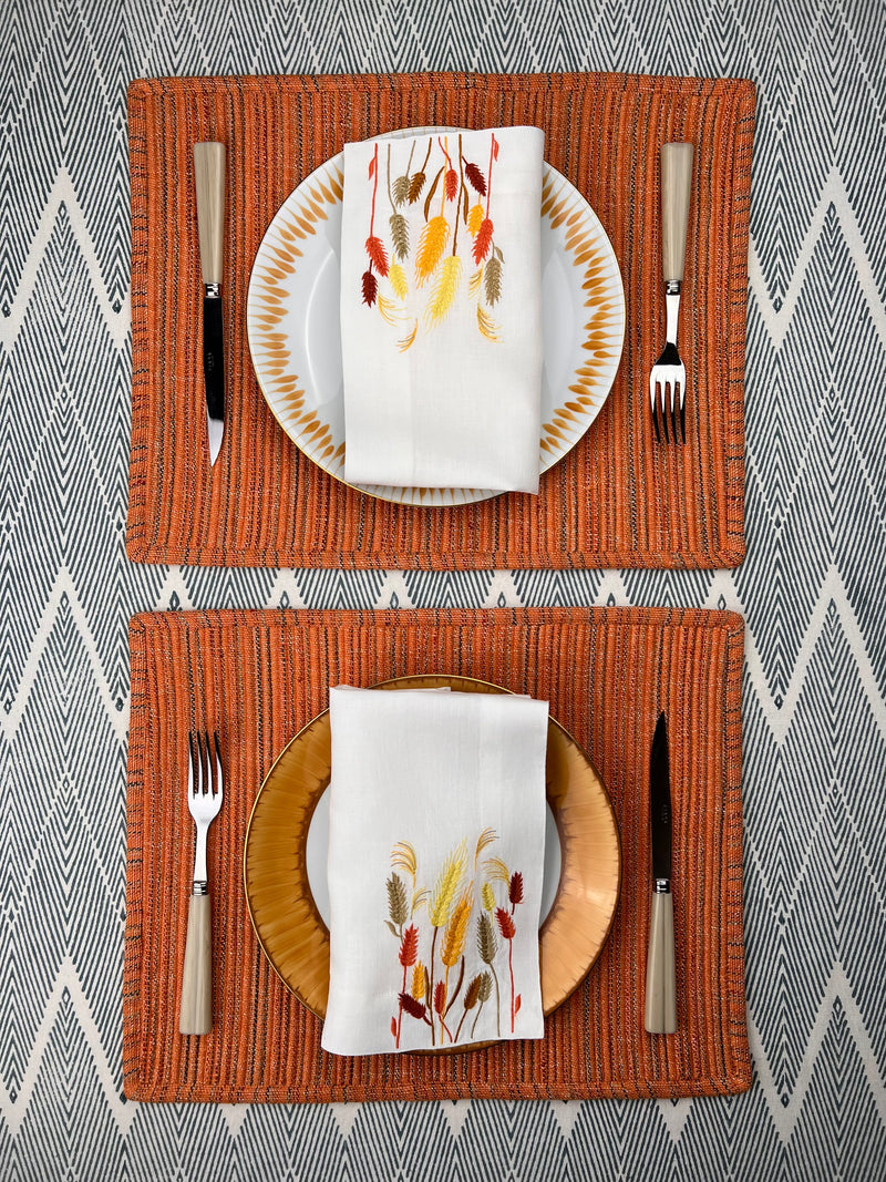 THE BREAKFAST TEXTURED LINEN PLACEMAT