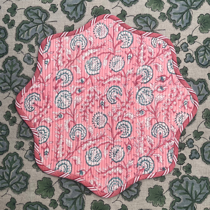 ‘The Breakfast’ Placemat - Scallop - Block Print