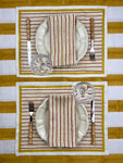 ’The Stripe’ Tablecloth - Tuscan Sun - 100% Linen