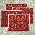 Gift Set: Set of Four Ikat Placemats (Amaranth)