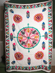 Suzani Cloth Ivory Base & Multicoloured