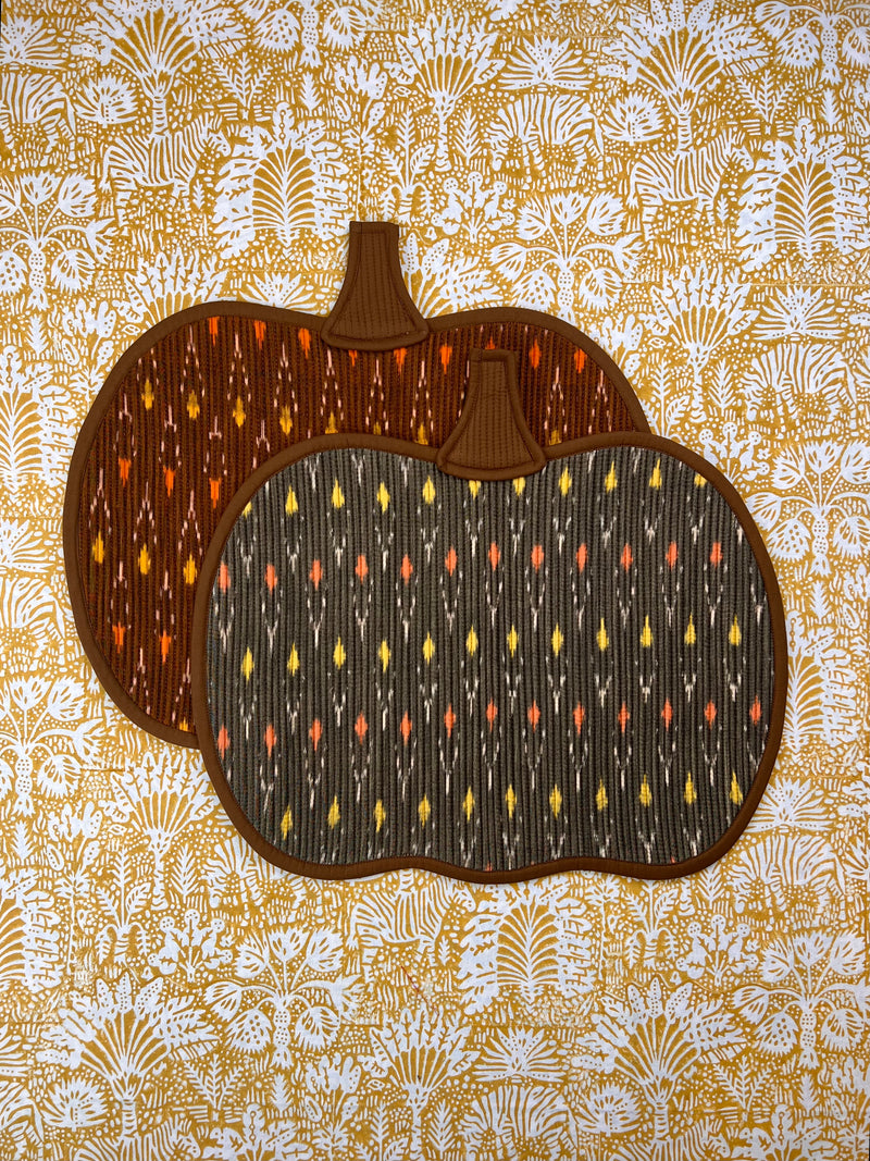 The Pumpkin Placemat - Brown & Taupe