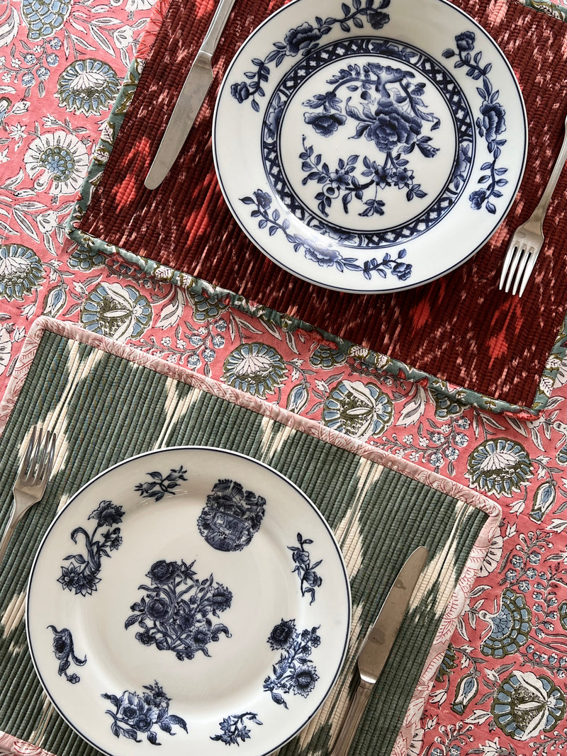 The Floral Tablecloth (Rose, Blue, Olive)