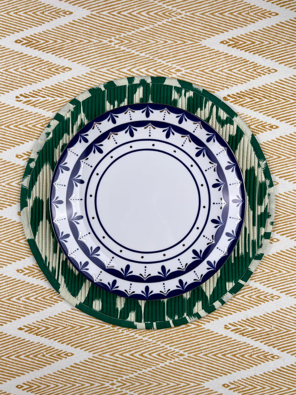 THE BREAKFAST IKAT ROUND PLACEMAT