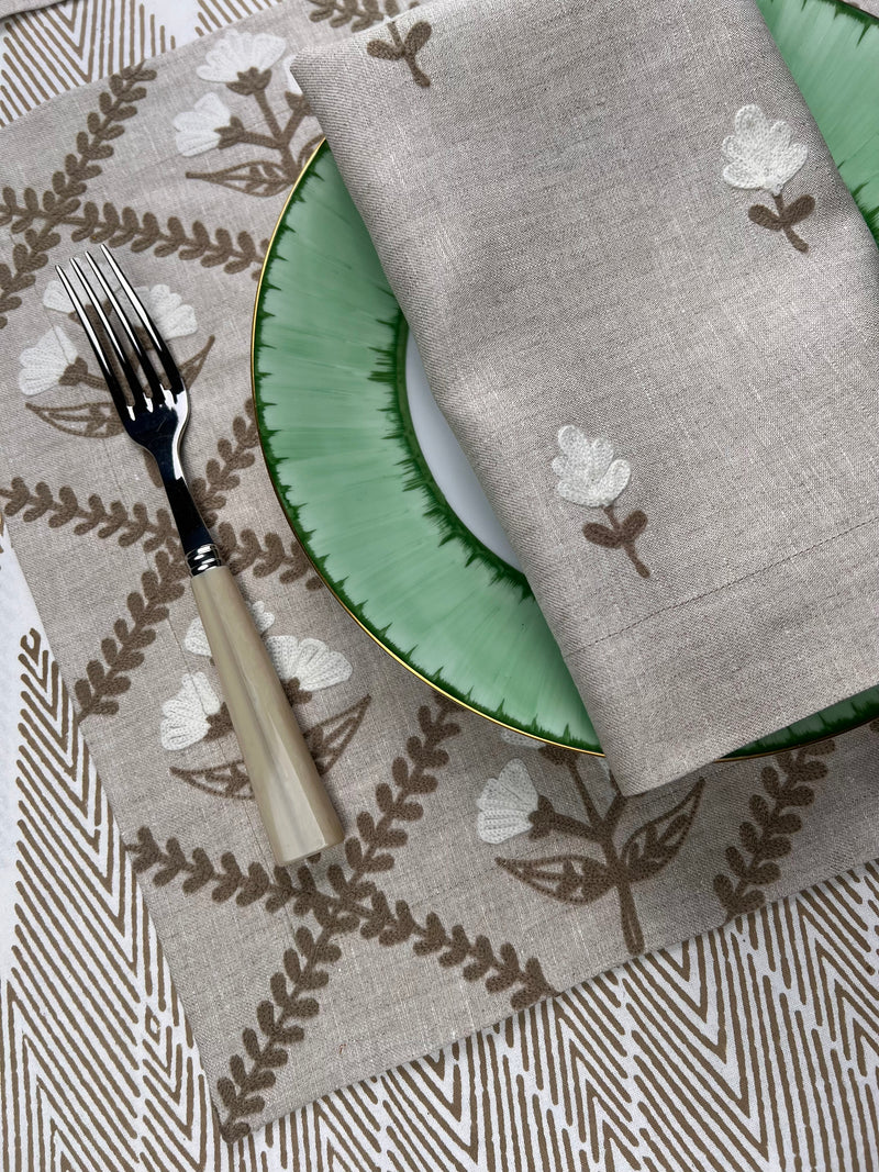 ‘The Suzani Vine’ — Napkin & Placemat Set