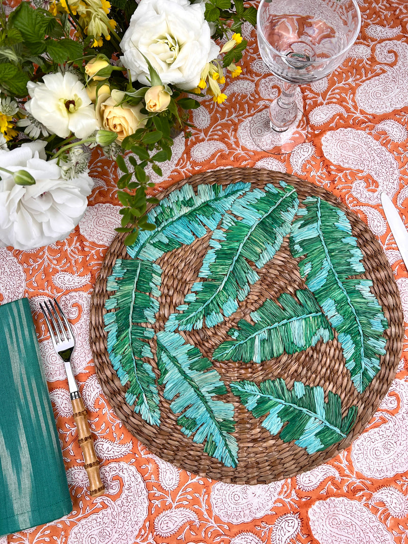 The Paisley Bandana Tablecloth (Mandarin)