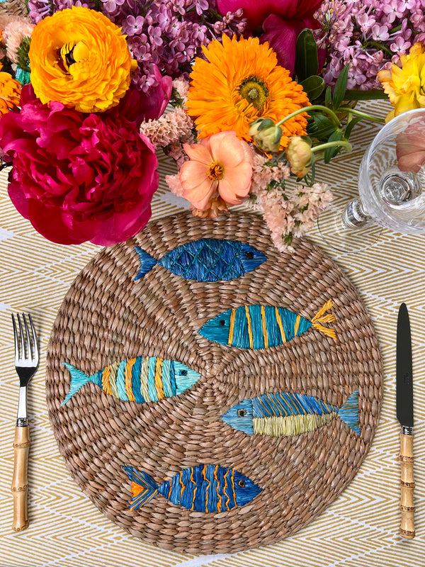 ’The Summer Placemat’ - Blue Fish