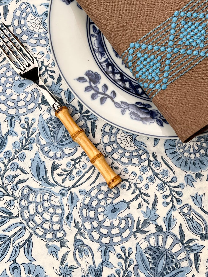 The Floral Tablecloth (Blues)