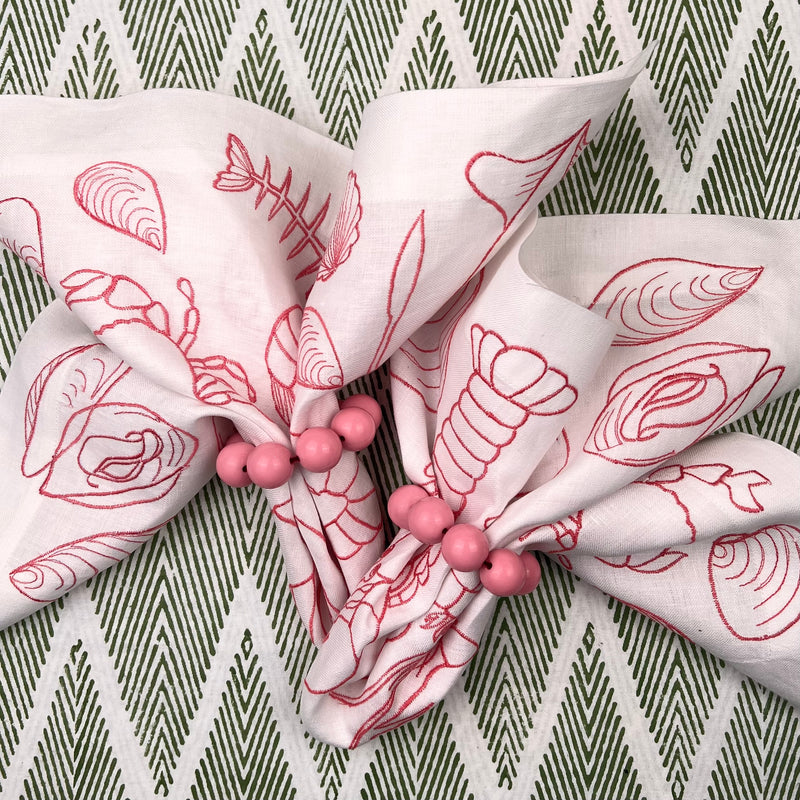 Curated Table Set: Pink Seafood