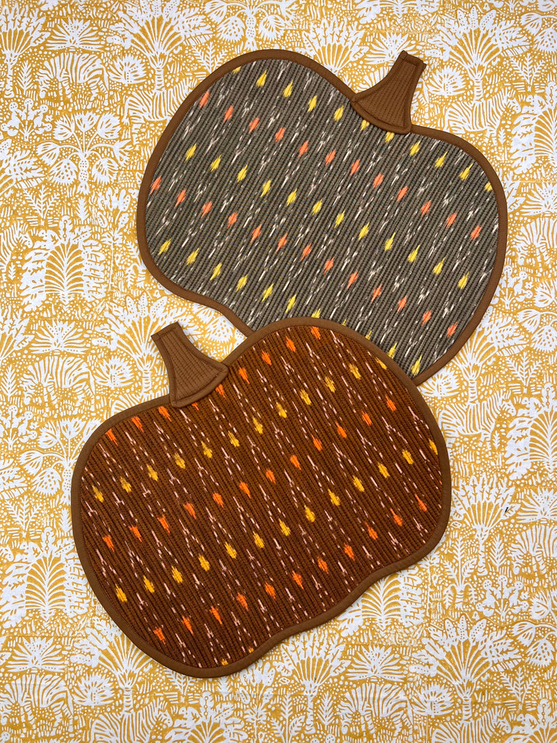 The Pumpkin Placemat - Brown & Taupe