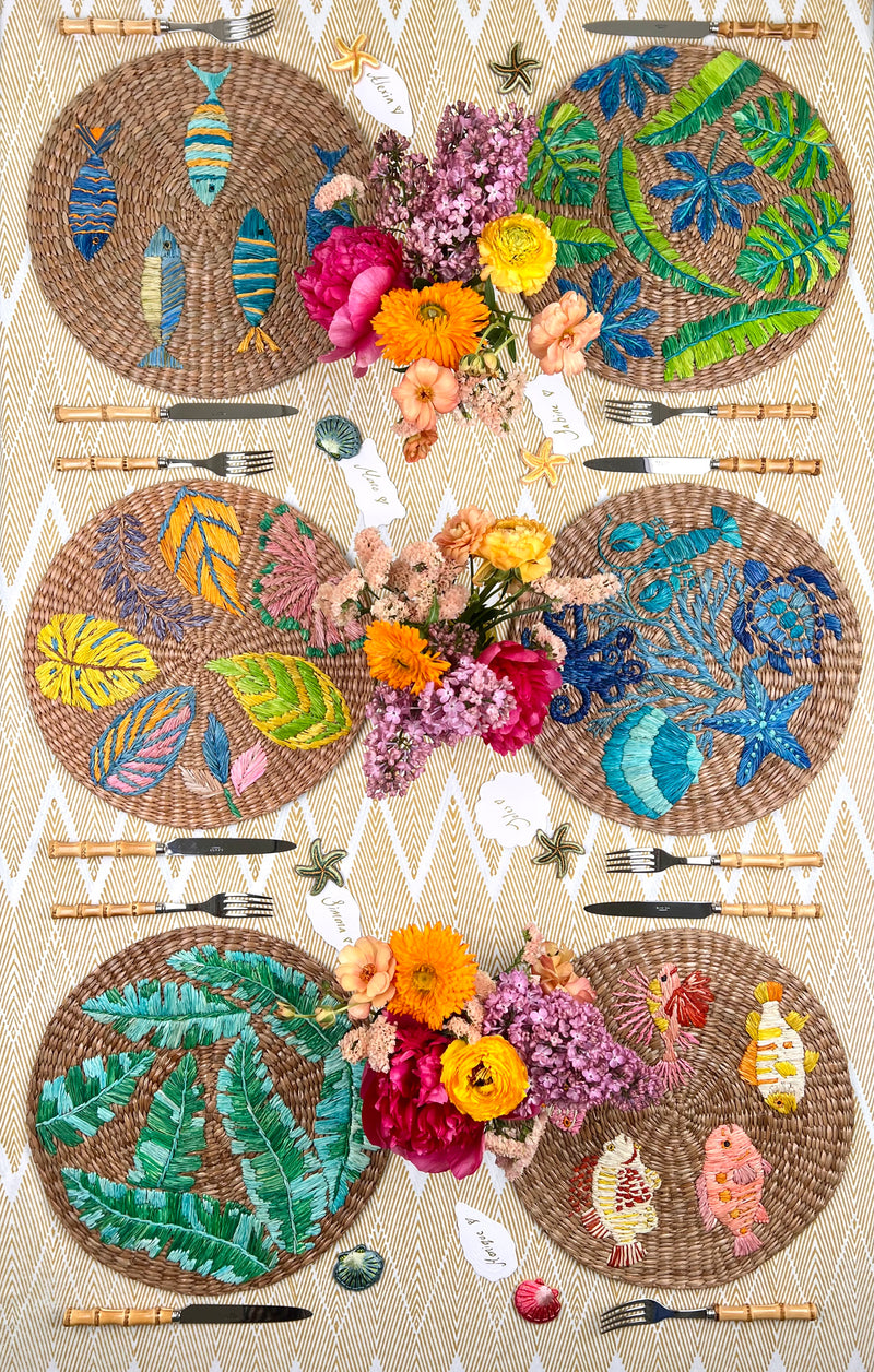 ’The Summer Placemat’ - Blue Fish