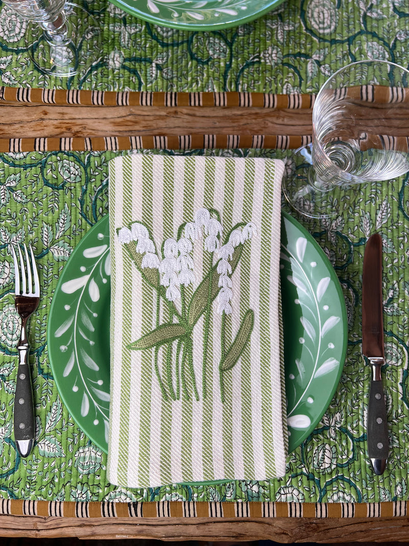 NEW LILY OF THE VALLEY NAPKIN