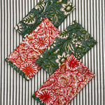 Reversible Napkin (Set of Four) Rusts & Greens