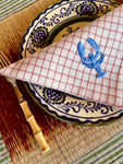 The ’Le Homard’ Napkin - Ecru & Red Chequer.