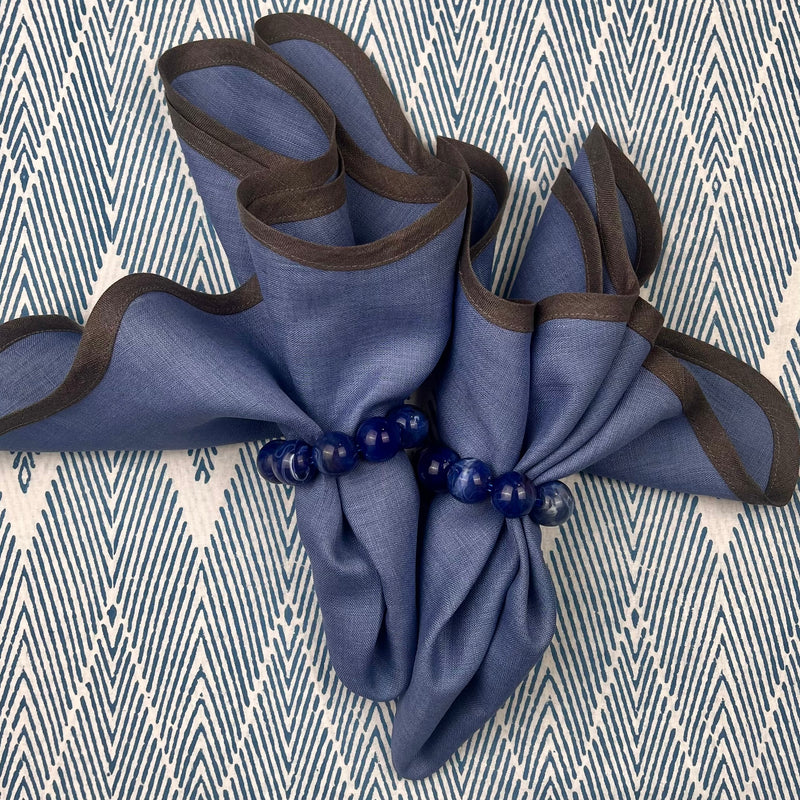 Curated Table Set: Blue & Grey Gingham