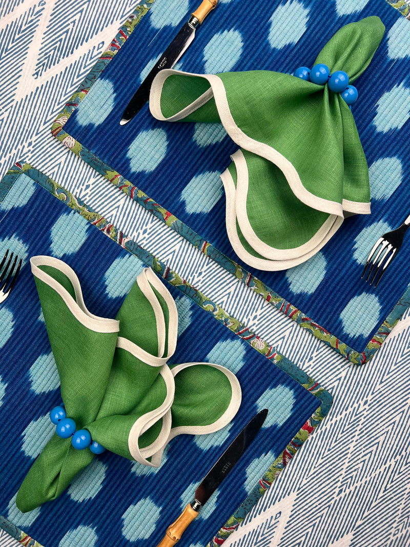 Curated Table Set: Blues & Greens