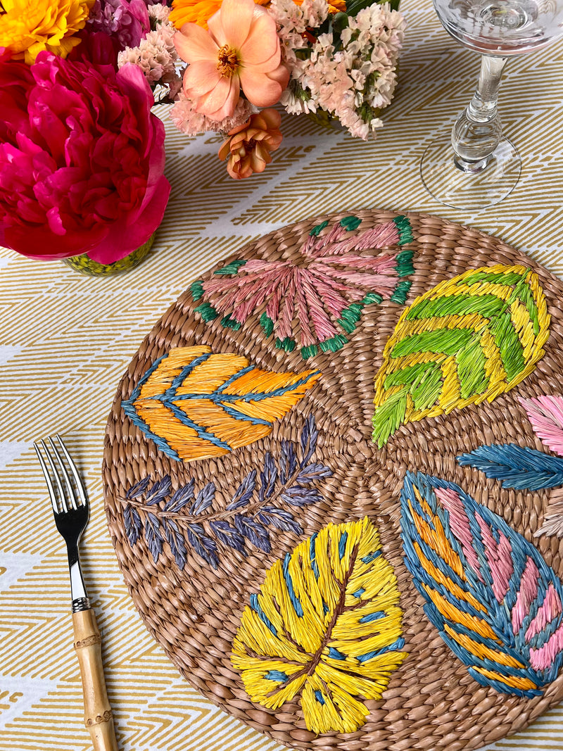 ’The Summer Placemat’ - Tropical Leaves