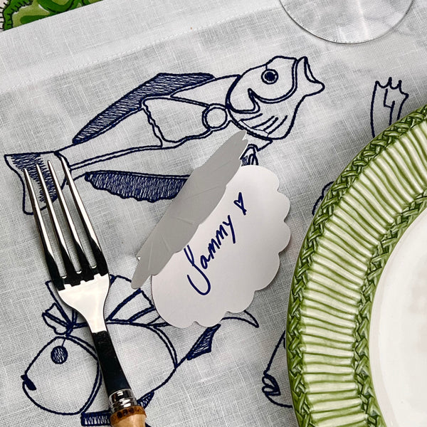 Luxury Place Cards - Scallop Clam