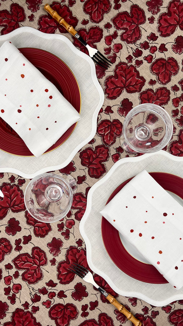 The Confetti Embroidered Napkin (Hand Embroidered)