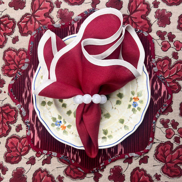 ‘The Breakfast’ Placemat - Scallop - Ikat