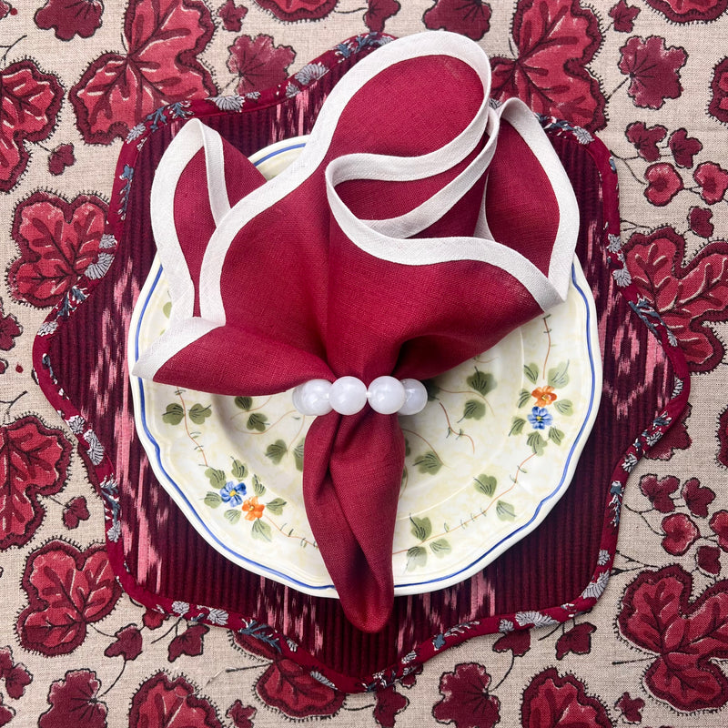 ‘The Breakfast’ Placemat - Scallop - Ikat