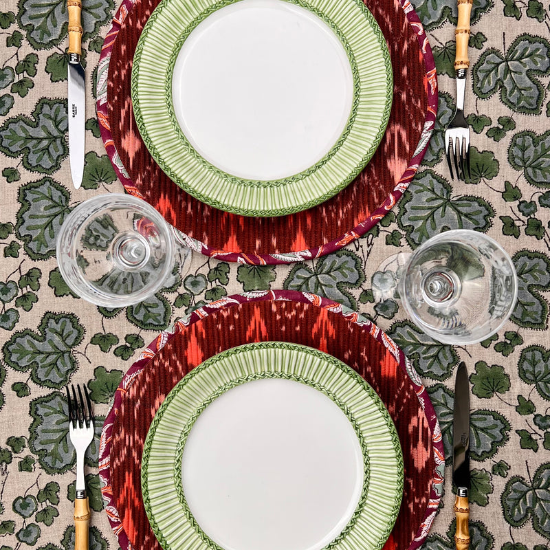 THE BREAKFAST IKAT ROUND PLACEMAT