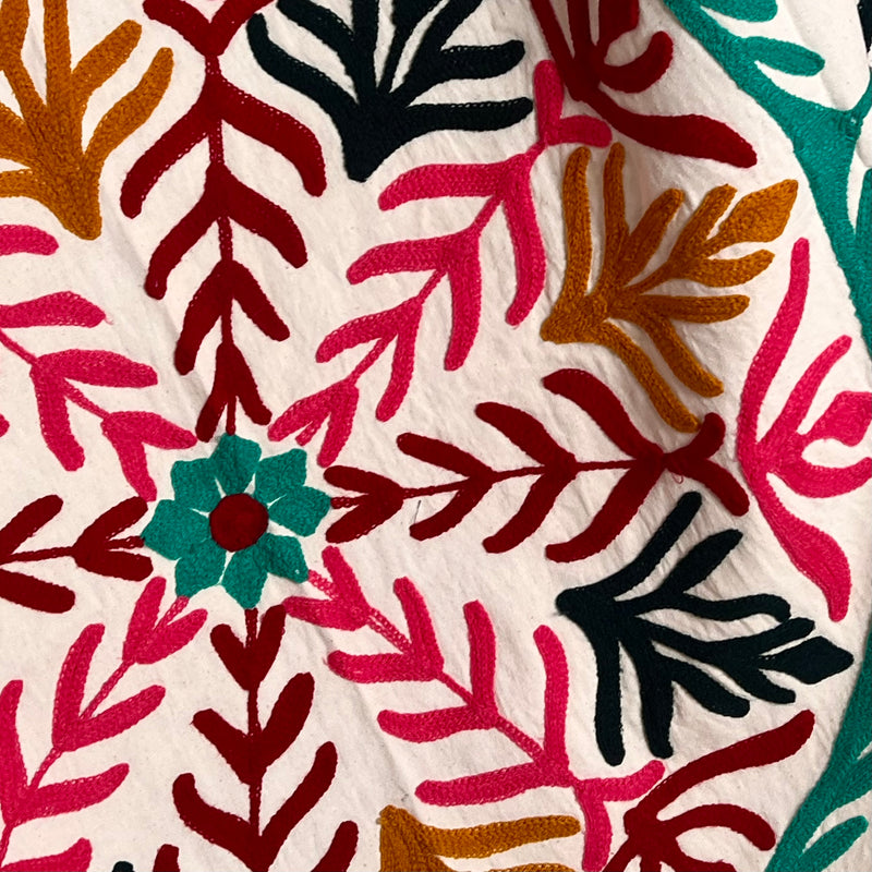 Suzani Cloth Ivory Base & Multicoloured