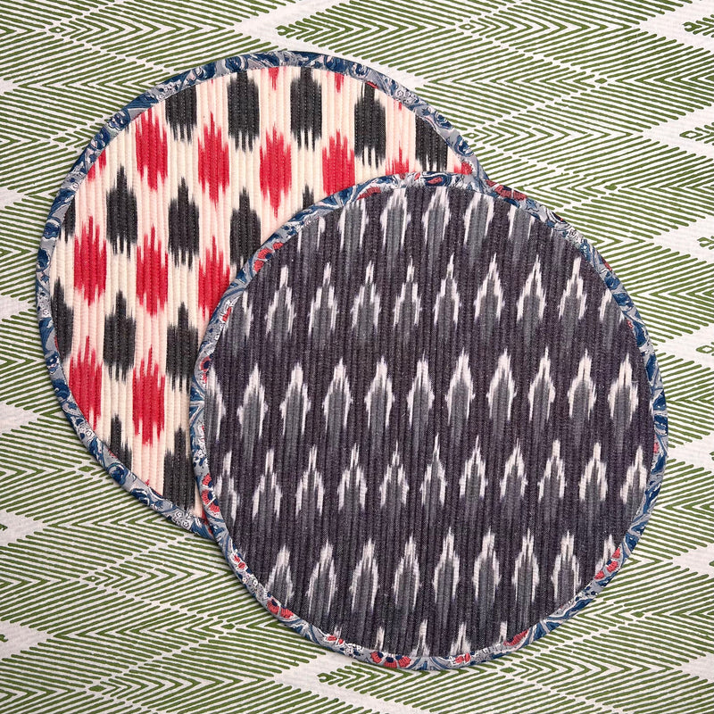 ‘The Breakfast’ Placemat - Round - Ikat