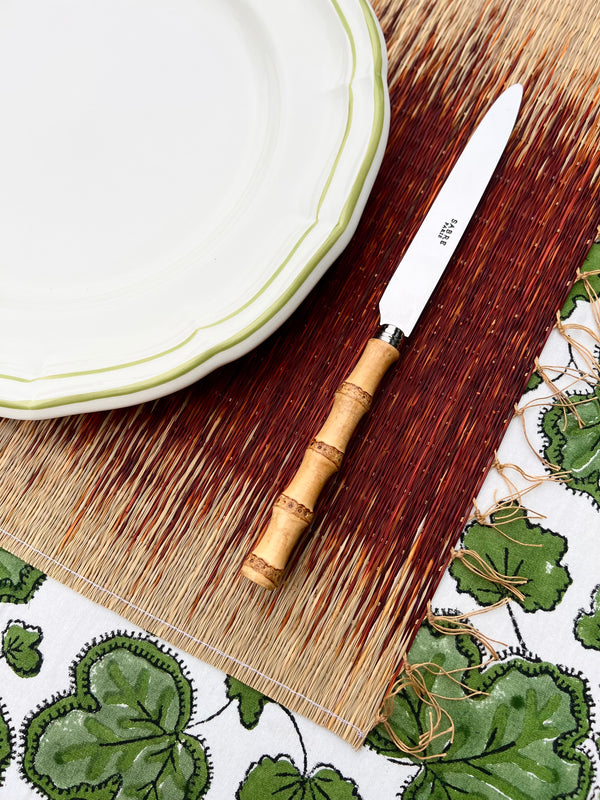 The Rush Placemat - Maroon Ikat