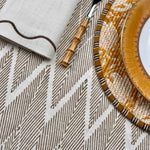 The ZigZag Tablecloth Taupe