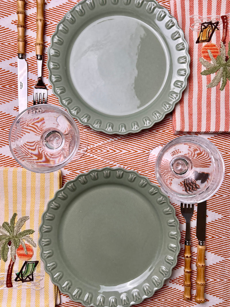 ‘The ZigZag’ Tablecloth - Orange