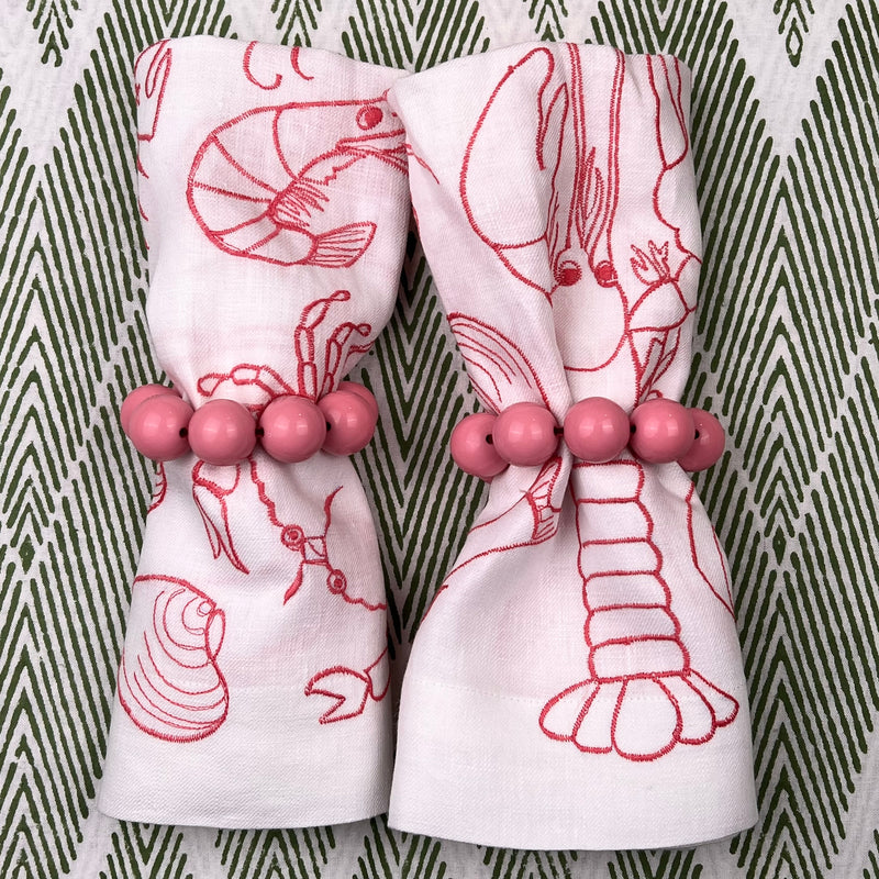 Curated Table Set: Pink Seafood