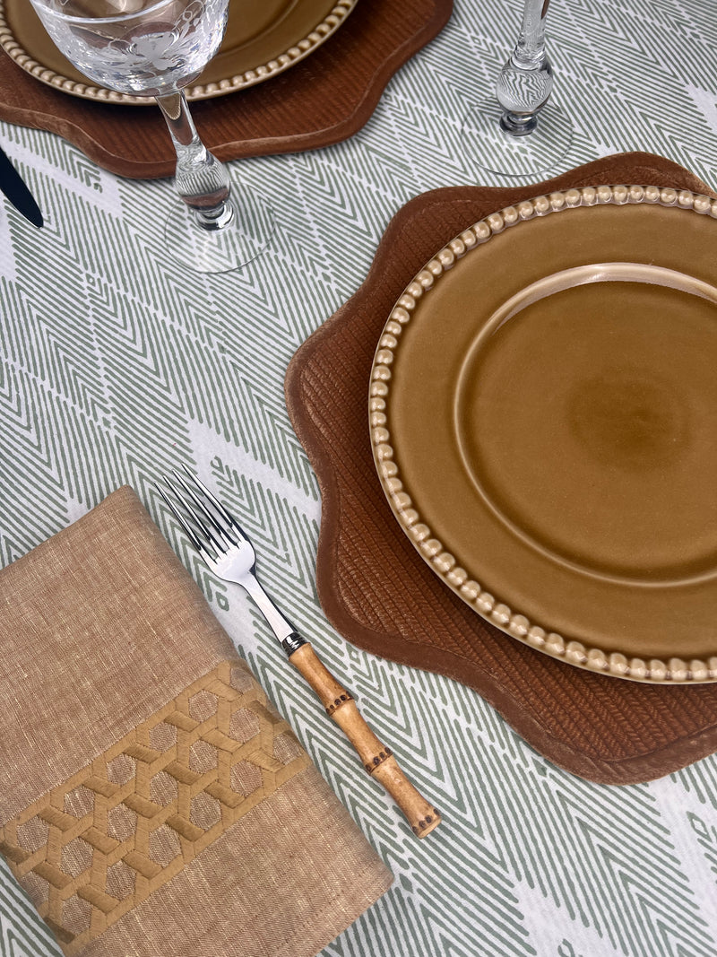 Velvet Scalloped Placemats