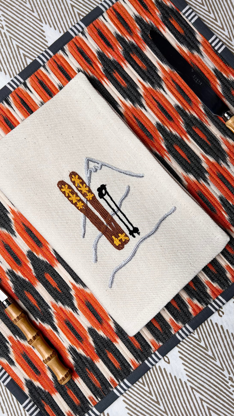 ’The Summit’ - Ski Napkin (Brown)