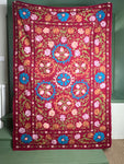 Suzani Cloth Burgundy & Multicoloured