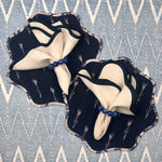 Curated Table Set: Navy Blue Scalloped